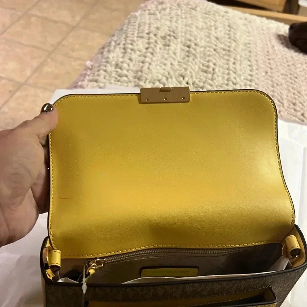 - NWT beautiful yellow leather